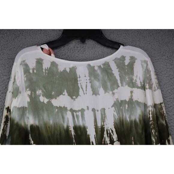 Young Fabulous & Broke 3/4 Puff Sleeve Tie-Dye Maxi Dress-Size M-New with Tags - Picture 9 of 9